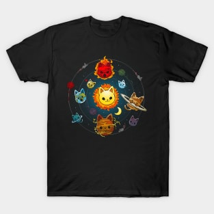 Cat Solar System T-Shirt